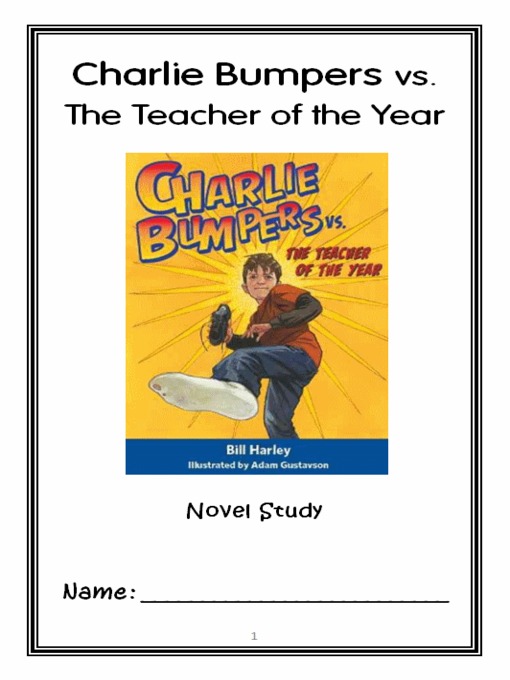 Title details for Charlie Bumpers vs. the Teacher of the Year (Bill Harley) Novel Study / Comprehension Journal by McMarie - Available